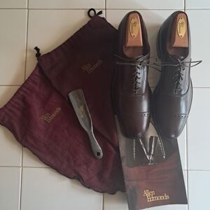 Allen Edmonds Park Avenue 5795 Brown Leather Cap Toe Oxford Shoes Mens 8 AA